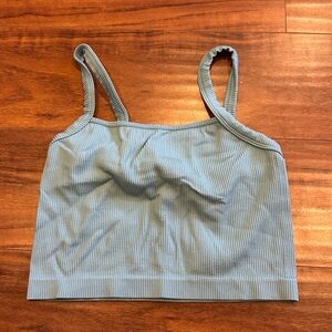 Women’s Colsie Seafoam Ribbed Longline Bralette, Size XL.